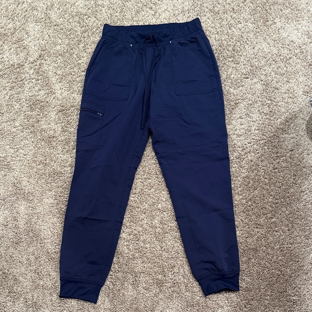 Women’s Navy Drawstring Jogger Scrub Pants